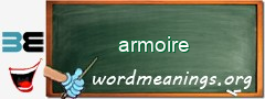 WordMeaning blackboard for armoire